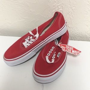 Never worn red Van’s